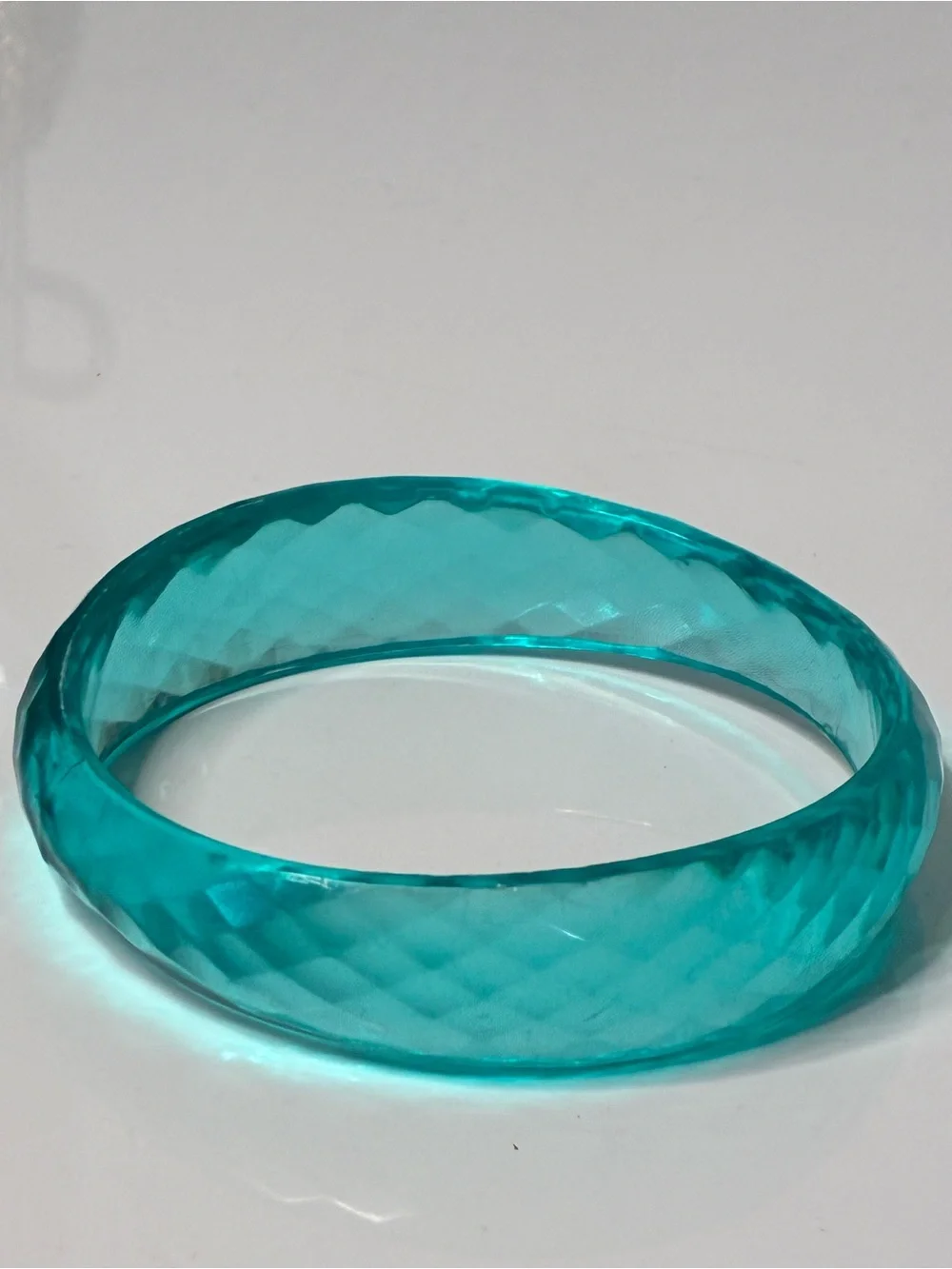 Source Unknown Colorful Resin Bangle Set - Purple, Teal, Green, Amber